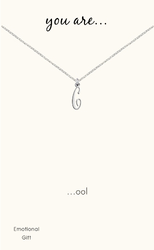 C silver pendant